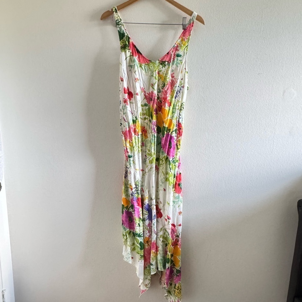 Jams World Vintage Floral Strap Midi Dress size XL